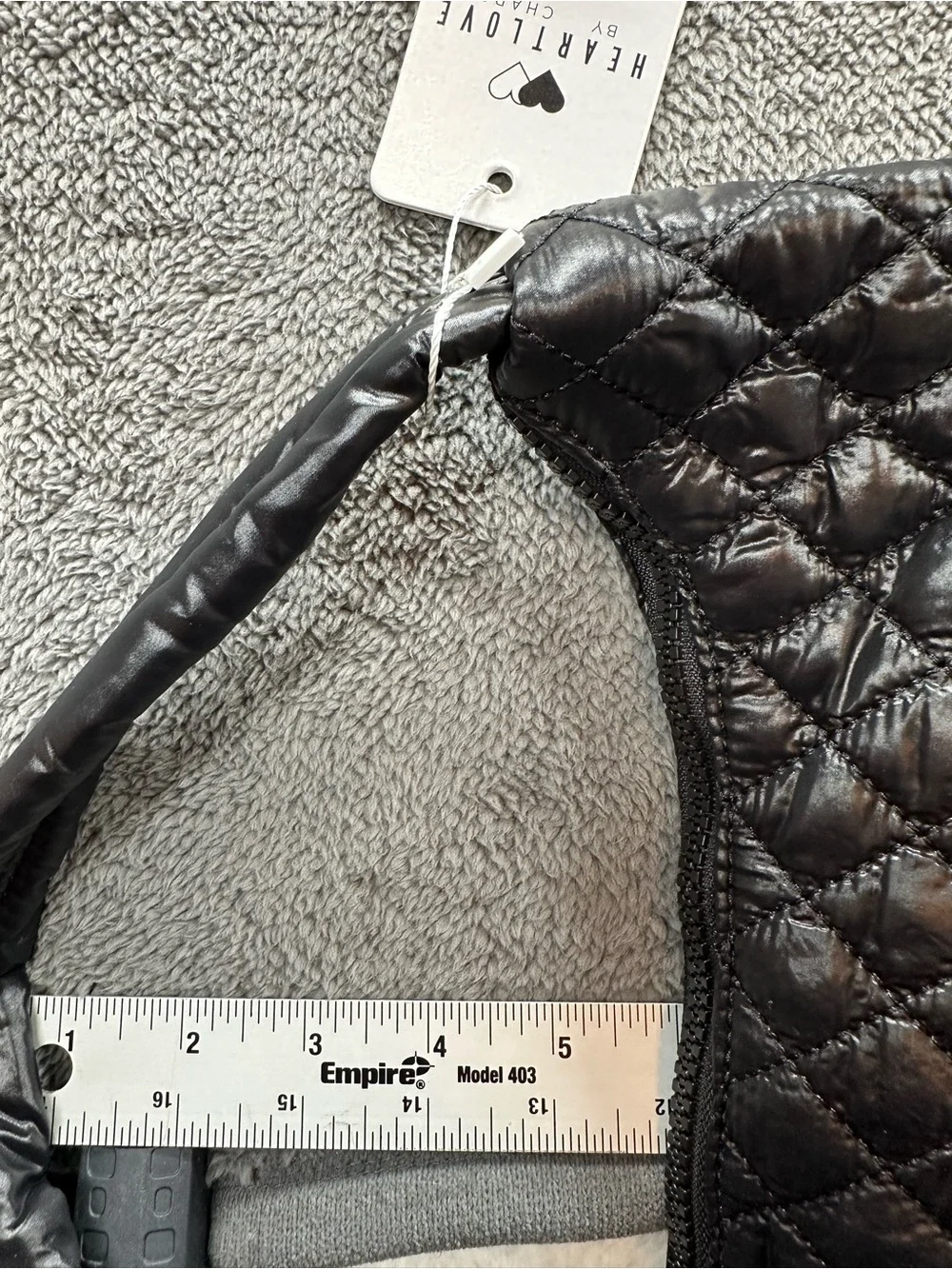 Heart Love by Charo Black Quilted Shoulder Hobo Bag New